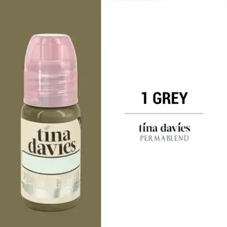 Пігмент для татуажа Tina Davies 1 Grey Perma Blend (15 мл.) 15611