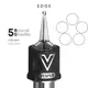 Тату картриджі VESPER EDGE 5RS 0.35 Round Shader Long Taper - 1 Картридж 22507