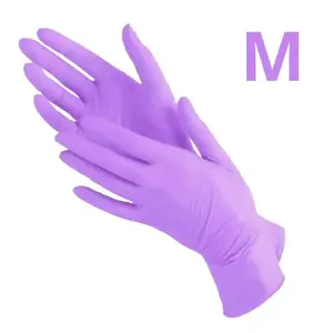 Перчатки нитриловые лавандовые HOFF размер М - 5 пар купить