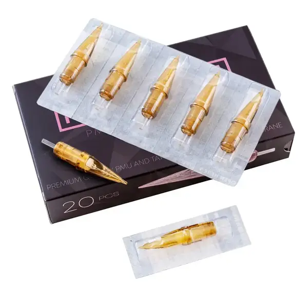 Картриджи PMU FAVICON (OLD VERION) 5 Round Liner Hair RLT (0.35) контурные (20 Картриджей (Упаковка)) купить недорого в Украине, фото 15419