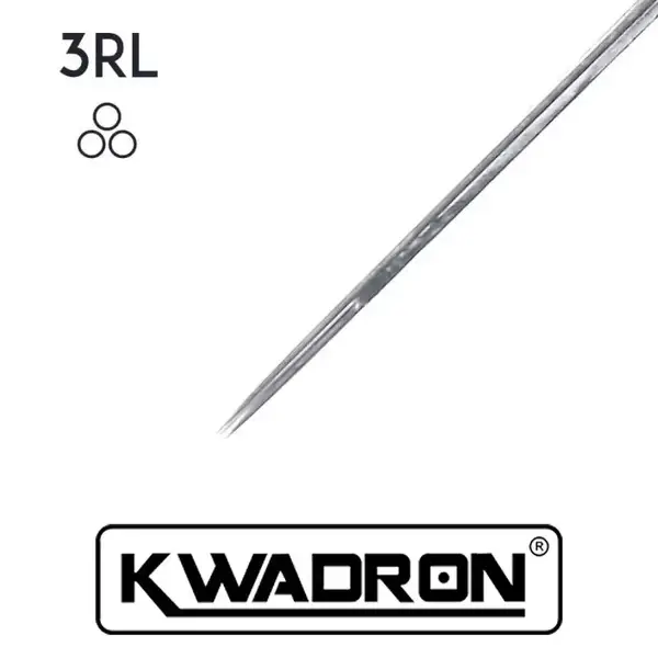 Тату голки KWADRON 3 Round Liner (0.30) Контурные (50 Голок (Упаковка)) 12302