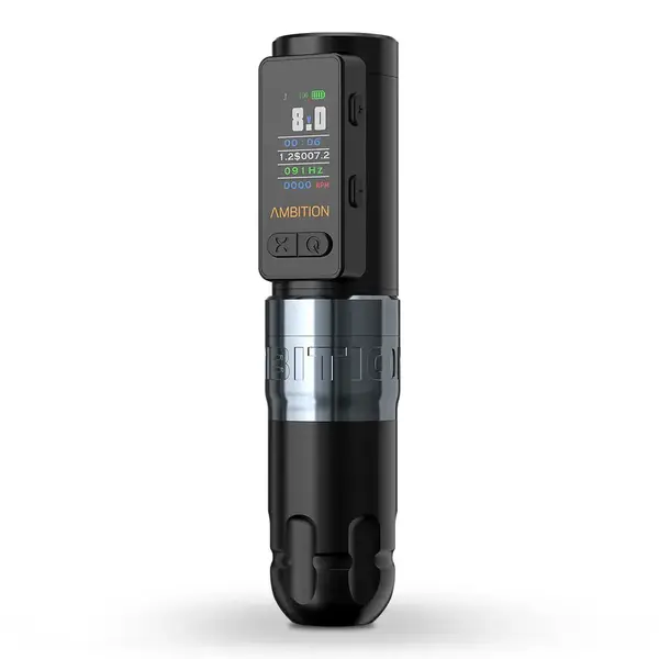 Бездротова тату машинка Ambition Soldier MAX Silver 21048