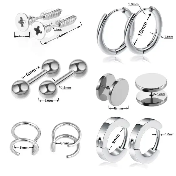 Сережка Modern Silver (для вуха) SSP053-5 30294