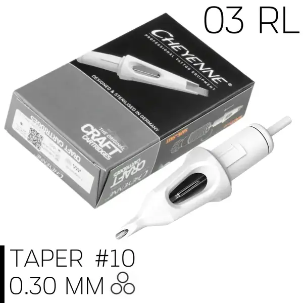 Картриджи 3 Round Liner Cheyenne Craft White (Контур и точка) (1 Картридж) купить недорого в Украине, фото 491