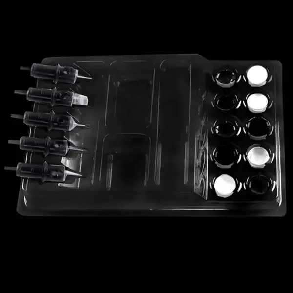 Лоток для тату майстра 4 в 1 від EZ TATTOOING прозорий 1шт 43188