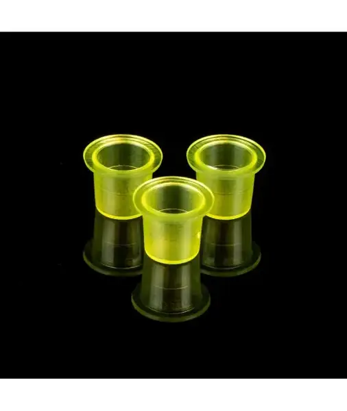 Колпачки под краску 13мм. прозрачные желтые - 1000 шт (упаковка) купить недорого в Украине, фото 27635