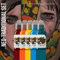 Набір фарб Neo-Traditional Mini Set World Famous 30мл