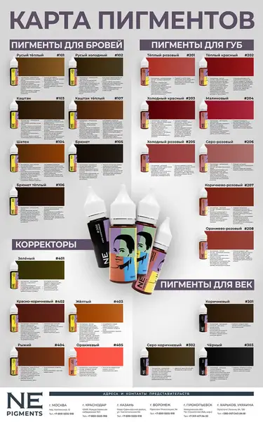 Пігмент NE Pigments Корректор "405 Оранжевый" от Елены Нечаевой (5 мл.) 12127