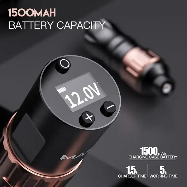 Беспроводная тату машинка Mast Fold V2 Blue купить недорого в Украине, фото 37225