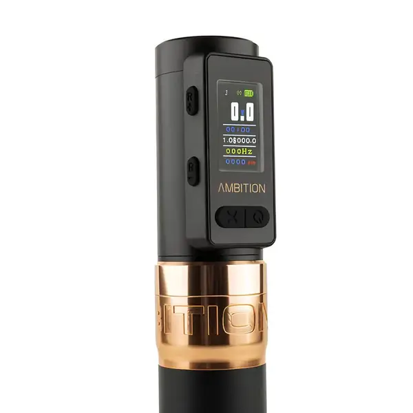 Бездротова тату машинка Ambition Soldier MAX Gold 37378
