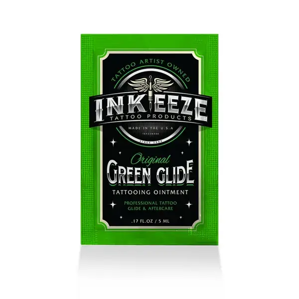 Крем-вазелин Green Glide Tattoo Ointment Ink-EEZE 5ml (5 мл) купить недорого в Украине, фото 1194